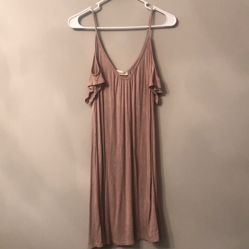 Open shoulder dress